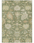 LOOMLAN Rugs Louis Green Washable Indoor-Outdoor Rug