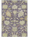 LOOMLAN Rugs Louis Purple Washable Indoor-Outdoor Rug