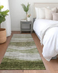 LOOMLAN Rugs Louisa Green Washable Indoor-Outdoor Rug