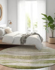 LOOMLAN Rugs Louisa Green Washable Indoor-Outdoor Rug