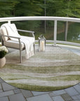 LOOMLAN Rugs Louisa Green Washable Indoor-Outdoor Rug
