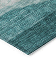 LOOMLAN Rugs Louisa Seafoam Washable Indoor-Outdoor Rug
