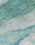 LOOMLAN Rugs Louisa Seafoam Washable Indoor-Outdoor Rug
