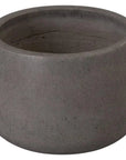 Emissary Low Opus Gray Terrazzo Round Planter