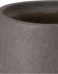 Emissary Low Opus Gray Terrazzo Round Planter