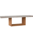 Seasonal Living Lucca Teak And Concrete Patio Dining Table