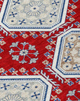 LOOMLAN Rugs Lucinda Red Washable Indoor-Outdoor Rug