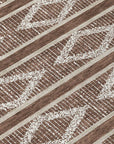 LOOMLAN Rugs Lume Brown Washable Indoor-Outdoor Rug