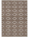 LOOMLAN Rugs Lume Brown Washable Indoor-Outdoor Rug