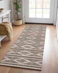 LOOMLAN Rugs Lume Brown Washable Indoor-Outdoor Rug