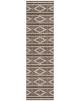 LOOMLAN Rugs Lume Brown Washable Indoor-Outdoor Rug
