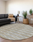 LOOMLAN Rugs Lume Gray Washable Indoor-Outdoor Rug