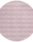LOOMLAN Rugs Lume Pink Washable Indoor-Outdoor Rug