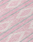 LOOMLAN Rugs Lume Pink Washable Indoor-Outdoor Rug