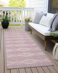 LOOMLAN Rugs Lume Pink Washable Indoor-Outdoor Rug
