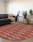 LOOMLAN Rugs Lume Red Washable Indoor-Outdoor Rug