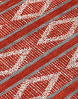 LOOMLAN Rugs Lume Red Washable Indoor-Outdoor Rug