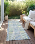 LOOMLAN Rugs Lunara Blue Washable Indoor-Outdoor Rug