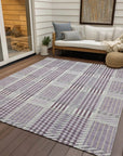 Lunara Purple Washable Indoor - Outdoor Rug - LOOMLAN - LOOMLAN Rugs - Outdoor Rugs