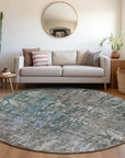 LOOMLAN Rugs Lunisse Fern Washable Indoor-Outdoor Rug