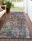 LOOMLAN Rugs Lunisse Gray Washable Indoor-Outdoor Rug