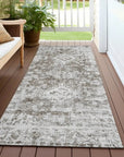 LOOMLAN Rugs Lurea Brown Washable Indoor-Outdoor Rug