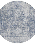 LOOMLAN Rugs Lurea Navy Washable Indoor-Outdoor Rug