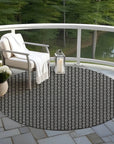 LOOMLAN Rugs Luthira Black Washable Indoor-Outdoor Rug