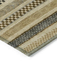 LOOMLAN Rugs Luthyra Chocolate Washable Indoor-Outdoor Rug