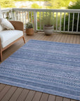 LOOMLAN Rugs Luthyra Denim Washable Indoor-Outdoor Rug