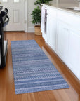 LOOMLAN Rugs Luthyra Denim Washable Indoor-Outdoor Rug