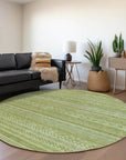 LOOMLAN Rugs Luthyra Green Washable Indoor-Outdoor Rug