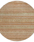 LOOMLAN Rugs Luthyra Orange Washable Indoor-Outdoor Rug