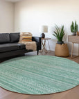 LOOMLAN Rugs Luthyra Turquoise Washable Indoor-Outdoor Rug