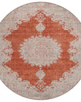 LOOMLAN Rugs Lyra Orange Washable Indoor-Outdoor Rug