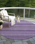 LOOMLAN Rugs Lyrella Purple Washable Indoor-Outdoor Rug
