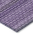 LOOMLAN Rugs Lyrella Purple Washable Indoor-Outdoor Rug
