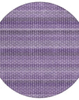 LOOMLAN Rugs Lyrella Purple Washable Indoor-Outdoor Rug