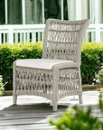 Lloyd Flanders Mackinac Outdoor Dining Table Extendable Set Seats 8
