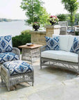 Lloyd Flanders Mackinac Patio Furniture Wicker Outdoor Ottoman