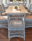 Mackinac Wicker Outdoor Furniture Dining Set for 8 - LOOMLAN - Lloyd Flanders - Outdoor Dining Sets