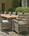 Mackinac Wicker Outdoor Furniture Dining Set for 8 - LOOMLAN - Lloyd Flanders - Outdoor Dining Sets