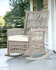 Lloyd Flanders Mackinac Wicker Outdoor Porch Rocker High Back
