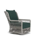 Lloyd Flanders Mackinac Wicker Outdoor Swivel Glider Chair - High Back
