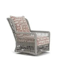 Lloyd Flanders Mackinac Wicker Outdoor Swivel Glider Chair - High Back