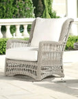 Lloyd Flanders Mackinac Wicker Outdoor Swivel Glider Chair - High Back