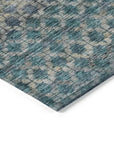 LOOMLAN Rugs Maelis Blue Washable Indoor-Outdoor Rug