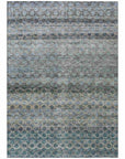 LOOMLAN Rugs Maelis Blue Washable Indoor-Outdoor Rug