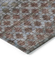 LOOMLAN Rugs Maelis Brown Washable Indoor-Outdoor Rug