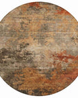 LOOMLAN Rugs Mahari Brown Washable Indoor-Outdoor Rug